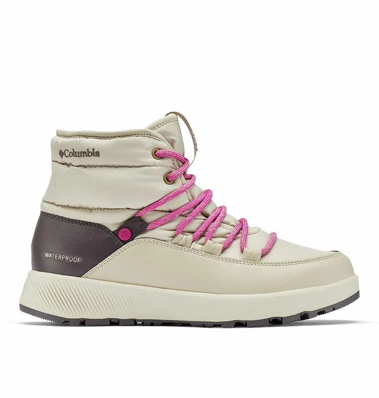 Columbia SLOPESIDE VILLAGE OMNI-HEAT MID WATERPROOF Waterproof Women's Snow Boots, Brown (Light Clay x Timber), 3 UK