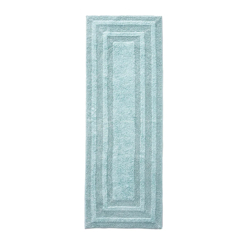 Eddie Bauer Soft Tufted Cotton Bathroom Decor, Super Absorbent & Quick Dry, 100%, Turquoise, 1'10" x 5' (Rectangular)
