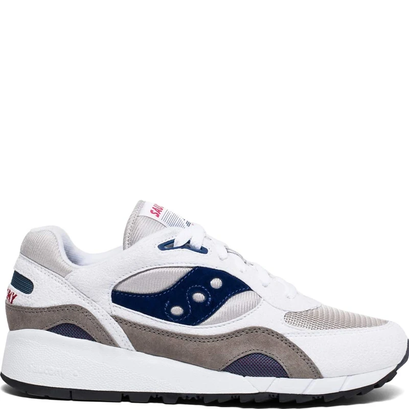 Saucony Men's Shadow 6000 ESS U Sneaker, White/Grey/Navy, 3 UK