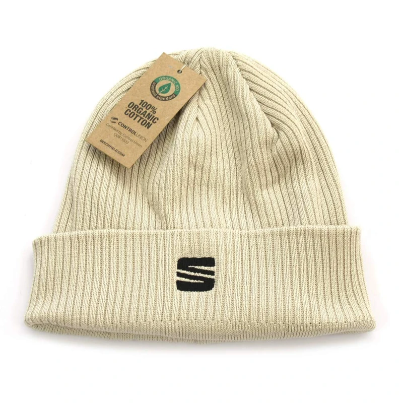 Seat 6H1084308KAI Knitted Beanie Hat Cotton Beige Brown - Image 1