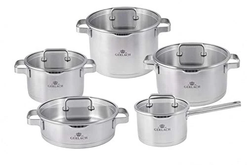 Gerlach Prestige Plus Pot Set, Silver, 10 El. - Image 1