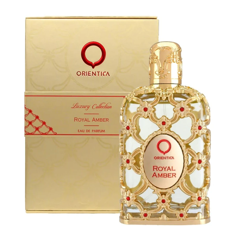 Orientica Luxury Collection Royal Amber Eau De Parfum - Bergamot, Melon, Pineapple, Fruity, Gourmand, Amber, Woody, Vanilla, Musk - Perfume for Woman - 2.7oz / 80ml