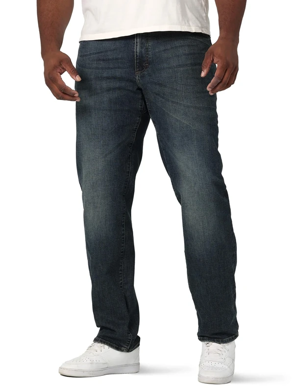 Lee Men's Big & Tall Performance Series Extreme Motion Relaxed Fit Jean, Maverick, 54W x 29L