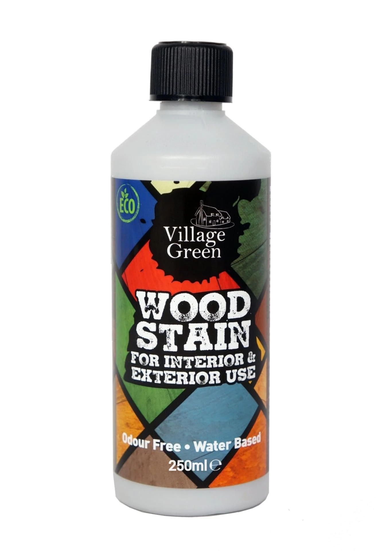 Village Green Ready To Use Wood Stain - Water Based, Eco Friendly, Premium Quality (French Grey, 250ml)
