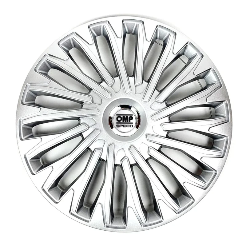 OMP SPEED SET 4 HUBCAPS STINGER SILVER 15 INCHES