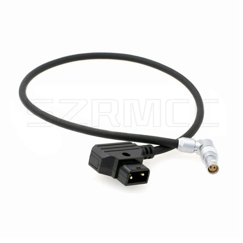 SZRMCC 2 Pin Female Rotatable to D-tap Power Cable for RED Komodo 6K Cinema Camera (Right Angle,80cm)