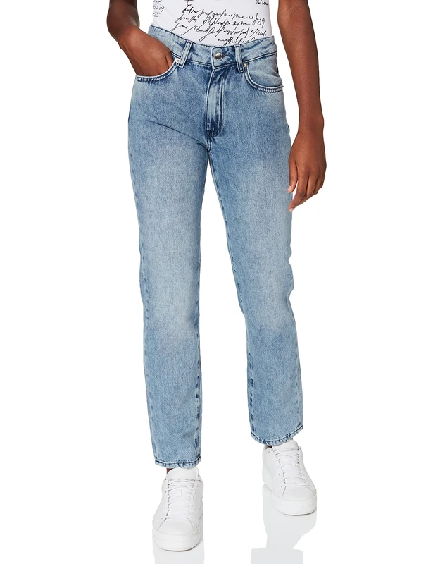 Moschino Love Women's Casual Trousers, Denim, 32 - Image 1
