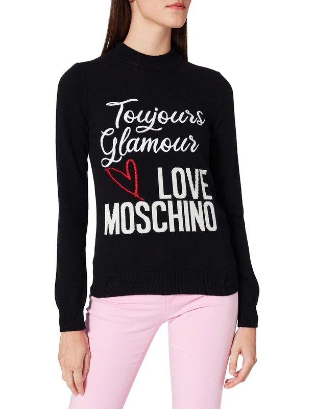 Love Moschino Women's Sweater, Black, 42