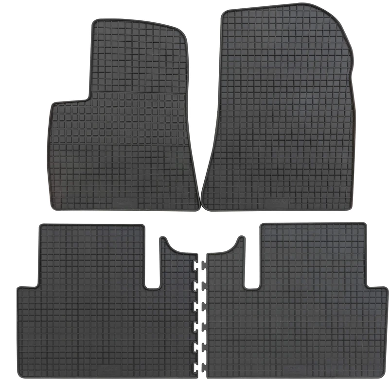 PETEX 89010 Rubber Mats for Model 3 Black Set of 4