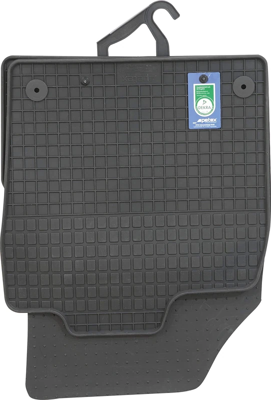 PETEX 25010 Rubber Mats Suitable for 6 Saloon 02/2008-01/2013 / Estate from 02/2008-10/2012 Floor Mats Black Set of 4