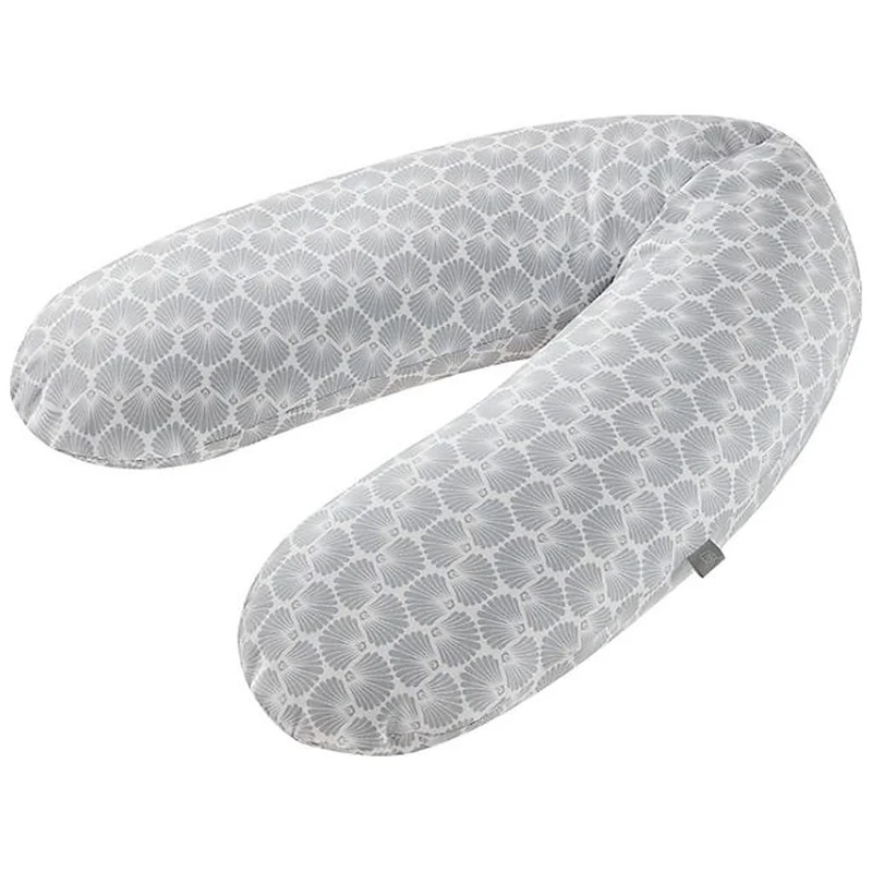 Rotho Babydesign Stillkissen Multi, 190 x 35 cm, ab 0 Monate, Maschinenwaschbar, Hypoallergen, Seashell Shape - Image 1