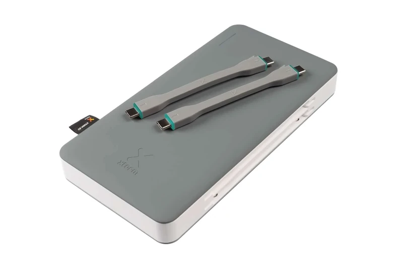 Xtorm 130W Power Bank - Titanium from the XB3 Power Bank Series with 100W USB-C PD (Power Delivery), White/Grey
