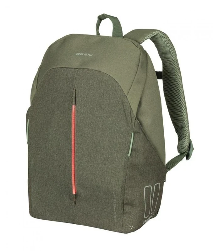 Basil B-Safe Bicycle Backpack, Olive Green, 13 l