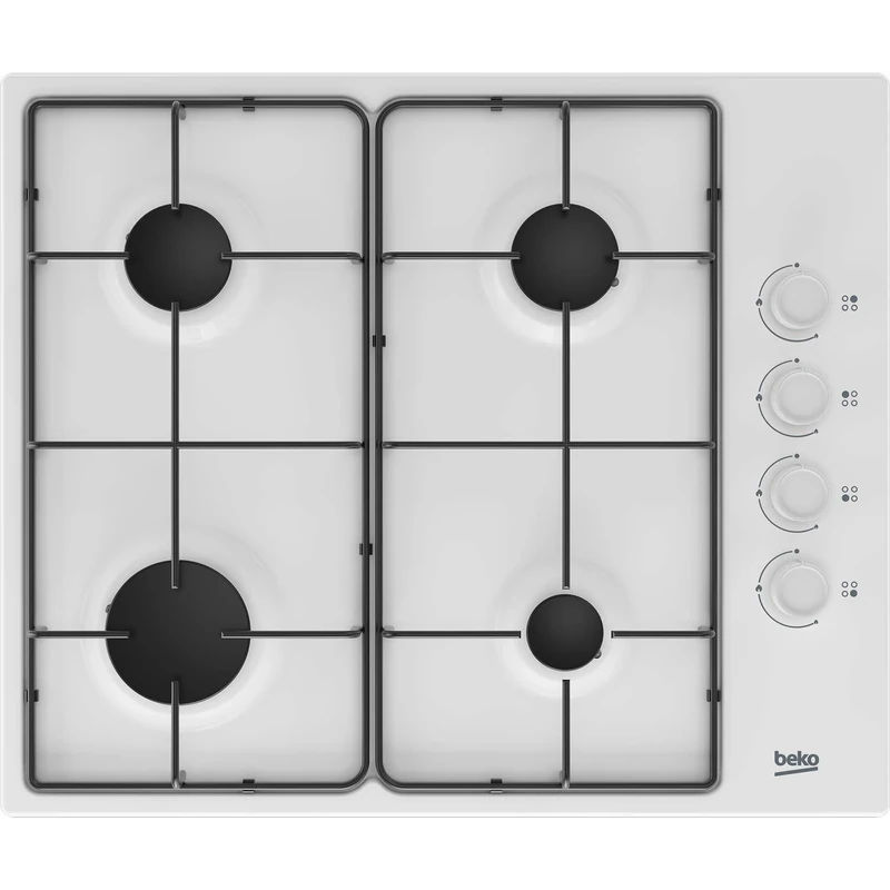 Beko HIBG64120SW 60cm Four Burner Gas Hob - White