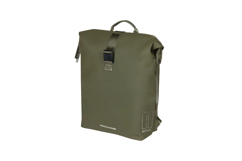 Basil Unisex_Adult Nordlicht Bicycle Backpack, Green, Standard Size