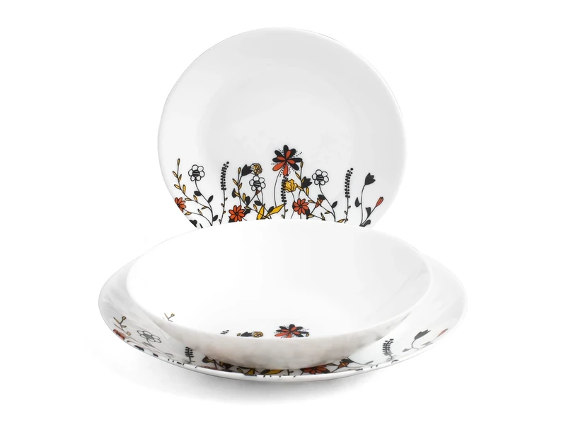 ARC Timoleon Tvaola Set, 18 Plates, Opal, White