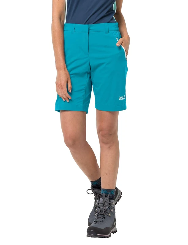 Jack Wolfskin Women's Overland Shorts W Hiking, Dark Aqua, 3 UK