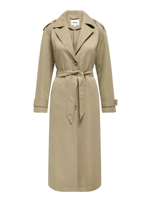 ONLY Female Trench Coat Longline Trench Coat, Humus, S