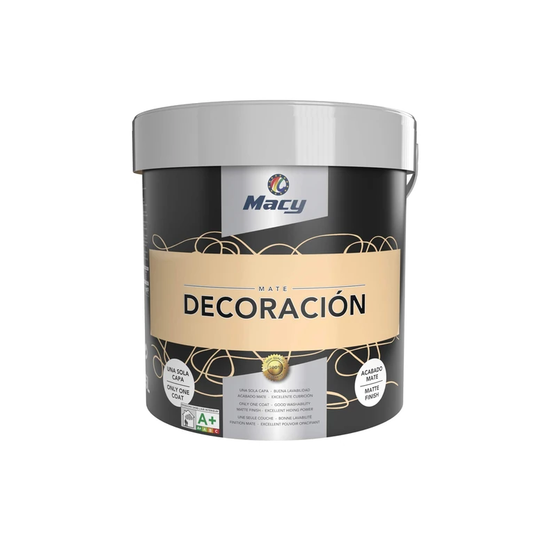 Macy Matte Plastic Paint, Interior Decoration, Excellent Covering, Perfect Finish, Vanilla Colour, 15 Litres - Image 1