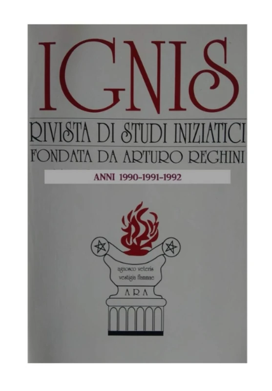 IGNIS - Rivista di studi iniziatici 1990-1991-1992 - Image 1