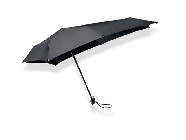 Senz ° Mini Foldable Storm Umbrella Pure Black, pure black, One Size