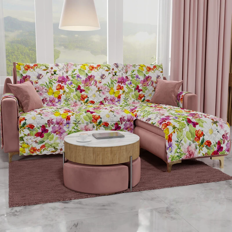 copy of Copridivano, Salvadivano Double Face Antimacchia Panna 2 Seater - Image 1
