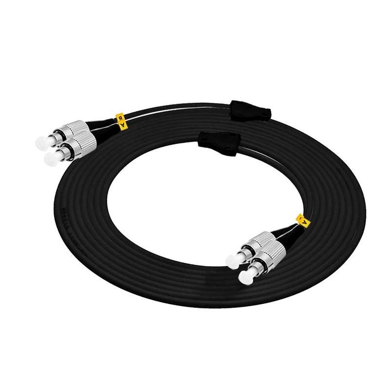 Jeirdus 50Meters FC to FC FC-FC Duplex Outdoor Armored Fiber Optic Cable Jumper Patch Cord Optical 62.5/125 Multimode 50M