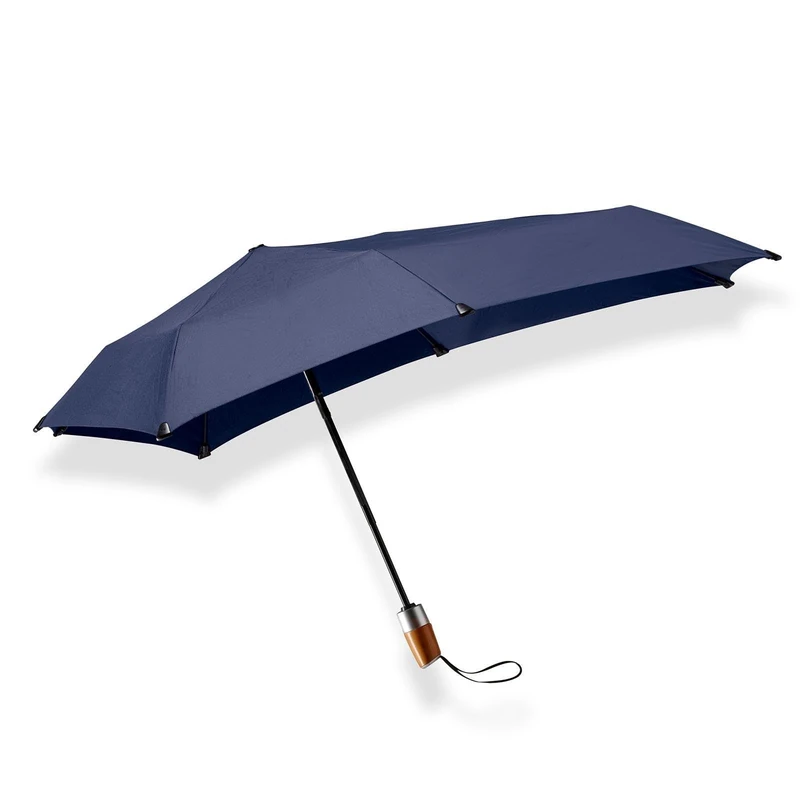 Senz ° Mini Automatic Deluxe Foldable Storm Umbrella Pin Stripes Black, Business black, Means - Image 1