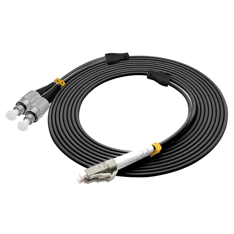 Jeirdus 50Meters LC to FC Outdoor Armored Duplex OM1 Fiber Optic Cable Jumper Optical Patch Cord Multimode 62.5/125 50M LC-FC