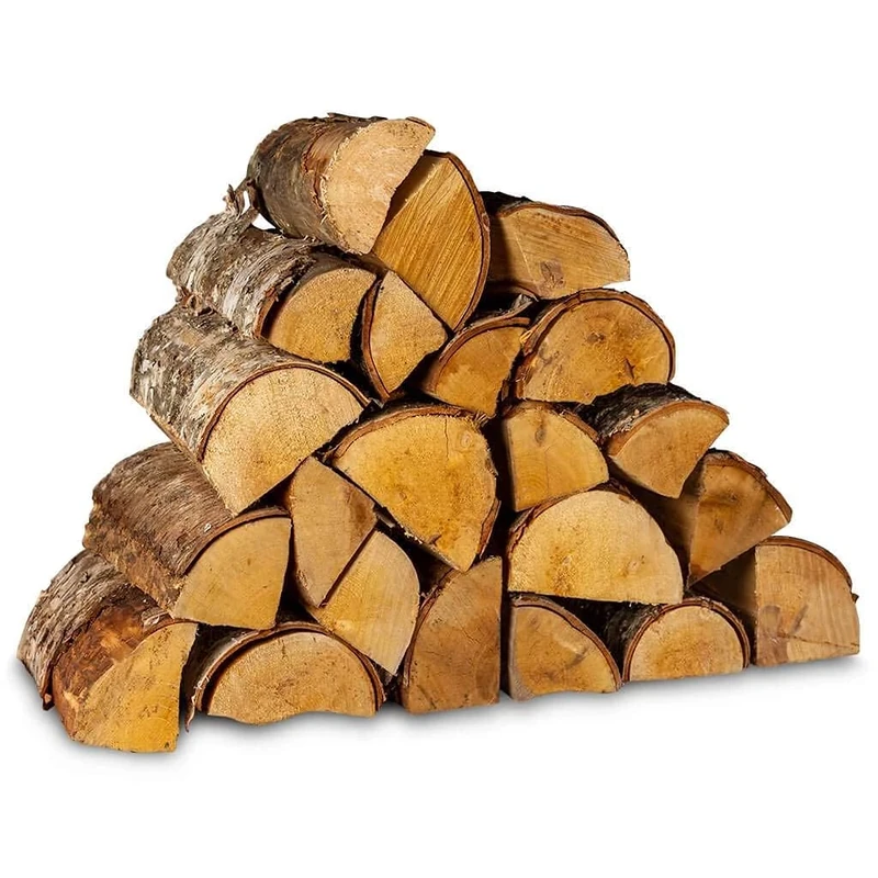 Logpile 60kg Birch Kiln Dried Fire Logs for Wood Burners | Ready to Burn, Long Burning & Quick Lighting, Smokeless, Firewood for Stoves, Fireplaces & Firepits | Premium Sustainable British Hardwood