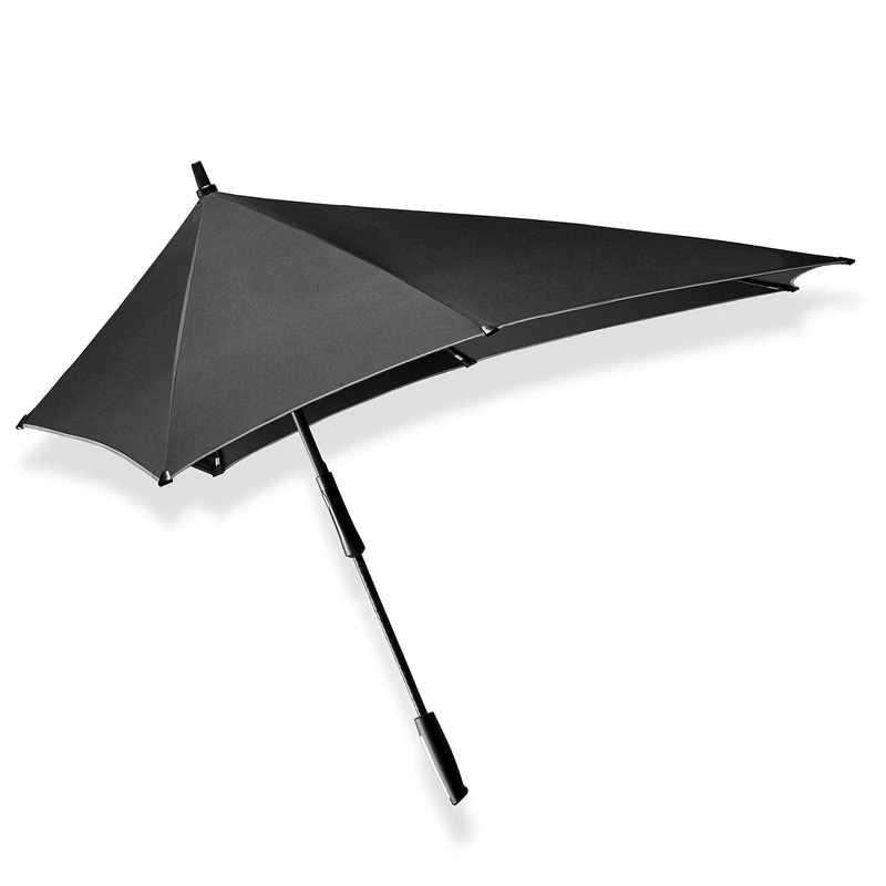 Senz ° XXL Stick Storm Umbrella Black Reflective, Reflective Black, Medium, Reflective Black, Medium