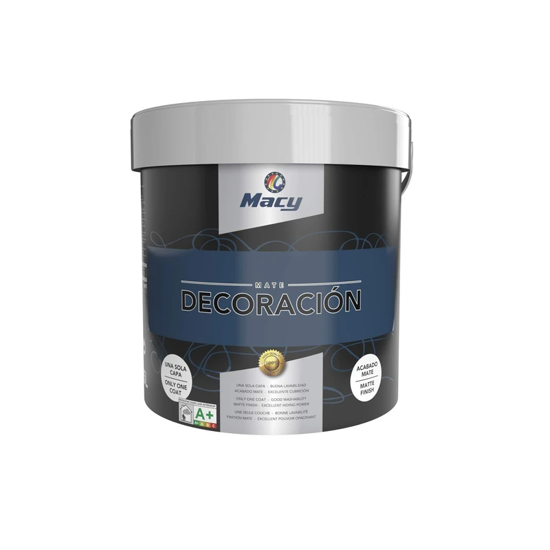 Macy Matte Plastic Paint, Interior Decoration, Excellent Covering, Perfect Finish, Nile, 15 Litres