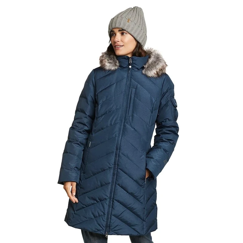 Eddie Bauer Women's Crystal Ridge Down Parka, Navy, S - Image 1