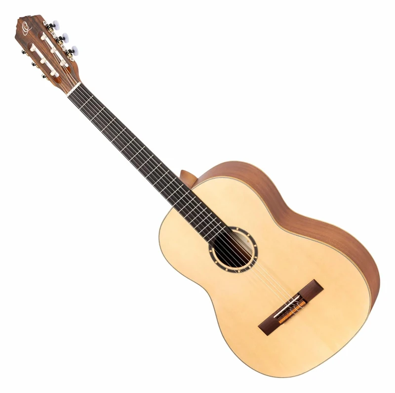 Ortega Guitars Classical Guitar Left-Handed – 4/4, Slim Neck – Family Series – Including Gig Bag – Spruce, Mahogany, Natural (R121SN-L)