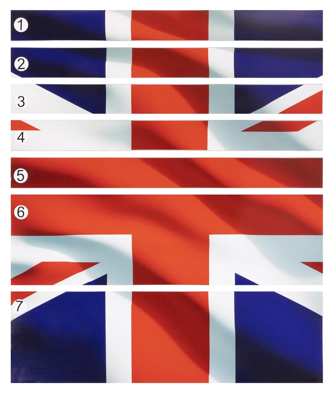 Sealey APTBG05 Toolbox Graphics stickers Pack - Union Jack, Red - Image 1
