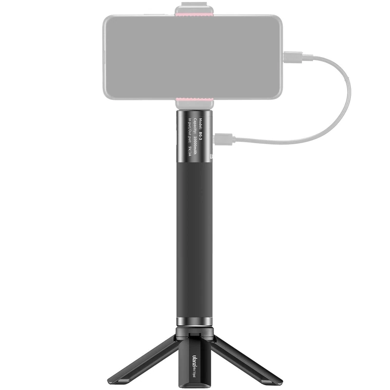 ULANZI BG-3 Power Bank Handle 10000 mAh External Battery Grip USB-C Charger for Camera and Smartphone, GoPro, Insta360 Action Cameras, White - Image 1