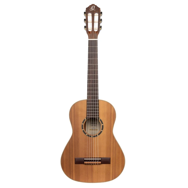 Ortega Guitars Classical Guitar Left-Handed – 1/2 – Family Series – Including Gig Bag – Cedar, Mahogany, Natural (R122-1/2-L)
