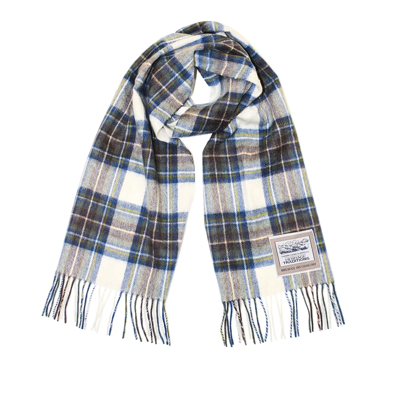 Heritage Traditions 100% Pure Wool Tartan Scarf - Muted Dress Stewart