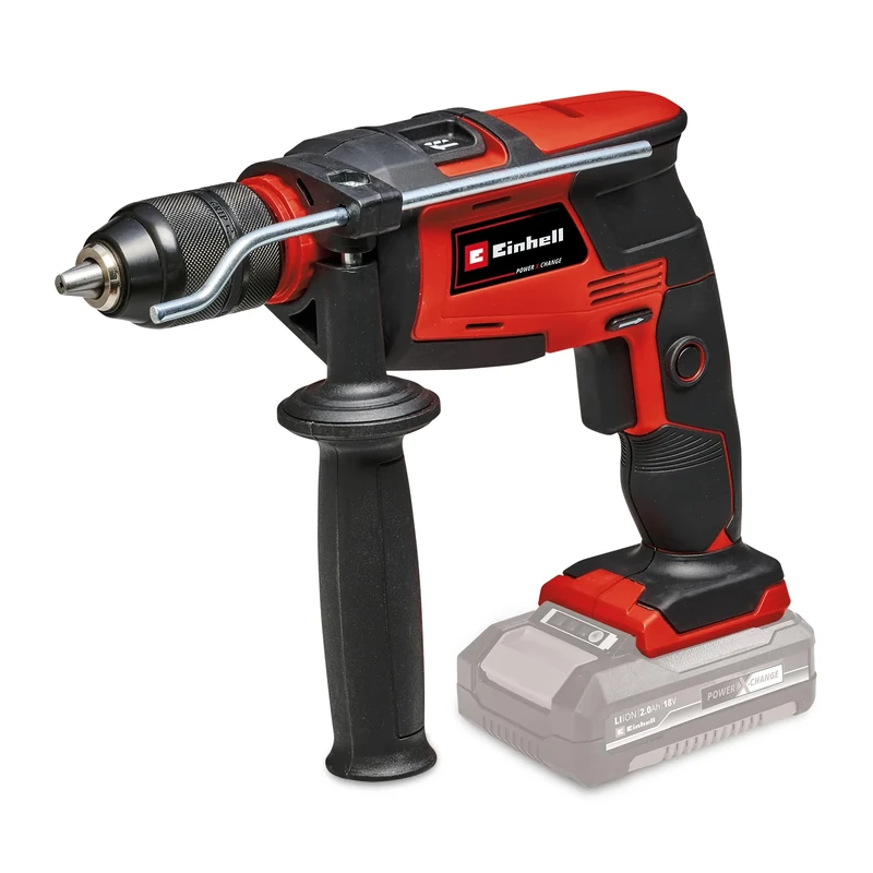Einhell Cordless Impact Drill TC-ID 18 Li Solo Power X-Change (Li-Ion, 18 V, 13 mm Quick-Change Chuck, Forward/Reverse Rotation, Speed Electronics, no Battery or Charger)