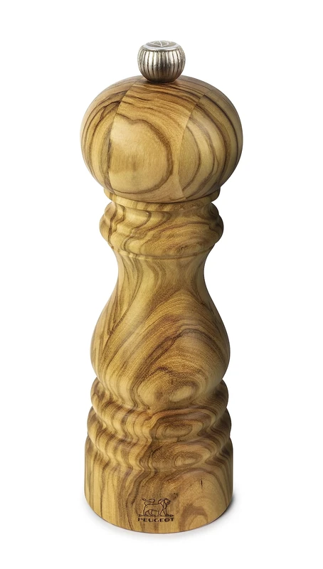 PEUGEOT - Paris 18 cm Salt Mill - Classic Grind System - Made with PEFC Certified Wood - Made in France - Olive Wood Colour