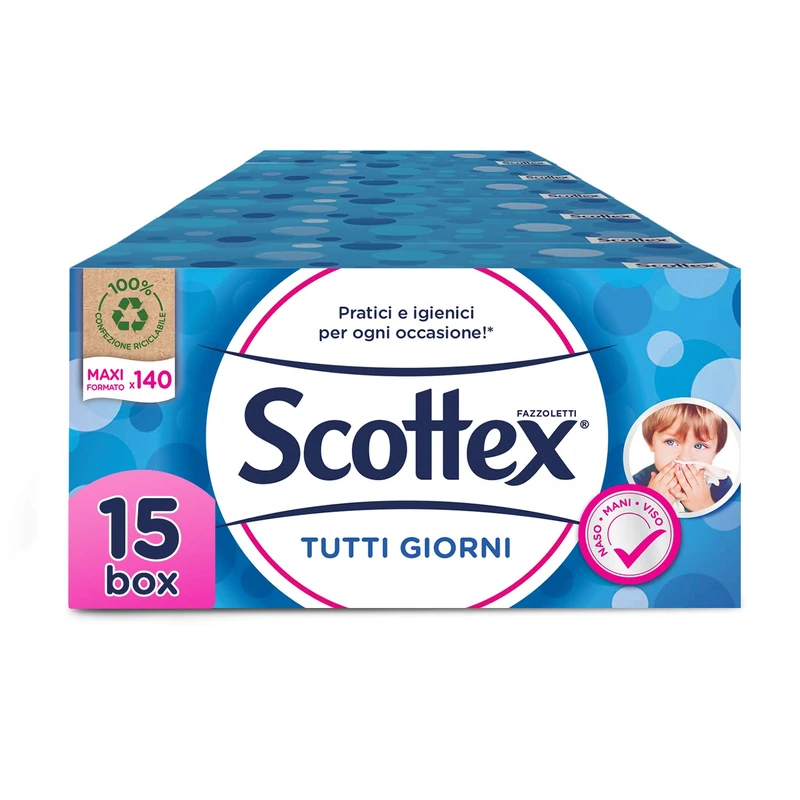 Scottex Scottex Box Everyday 15 Boxes of 140 Veline - 3670g