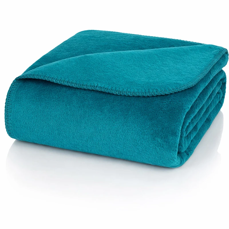 Glart cuddly blanket in petrol, 150x200 cm, extra fluffy & warm, perfect for the sofa, children's room or as a bedspread. Without sleeves, in