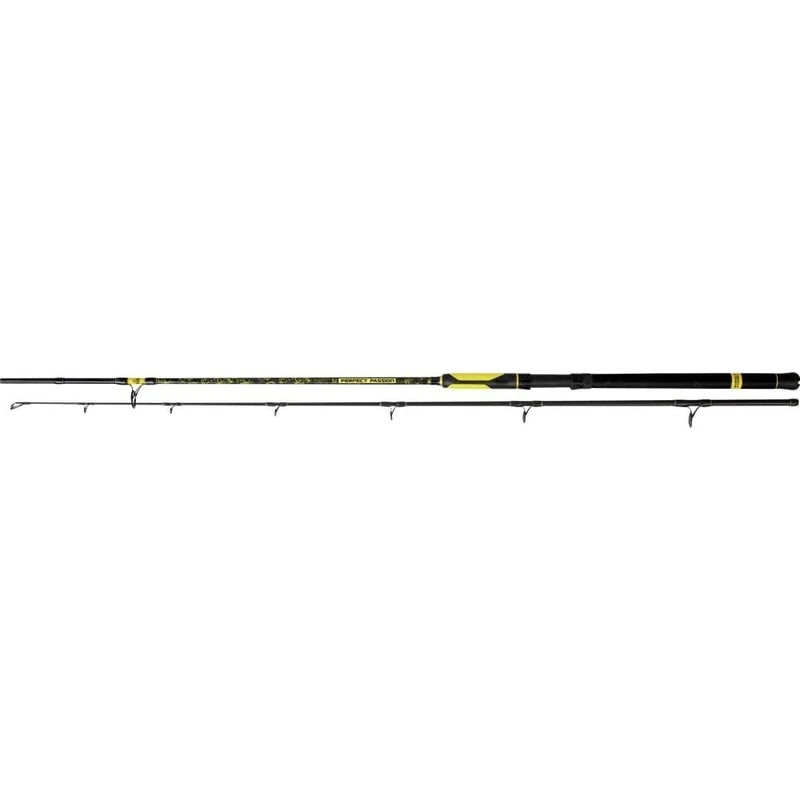 Black Cat Perfect Passion Spin 2.70m Catfish Fishing Rod, Casting Weight 60-200g, Black/Yellow