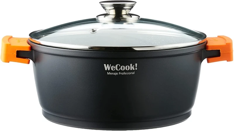 WECOOK Cast Aluminium Pot with Lid Ecochef 32 cm
