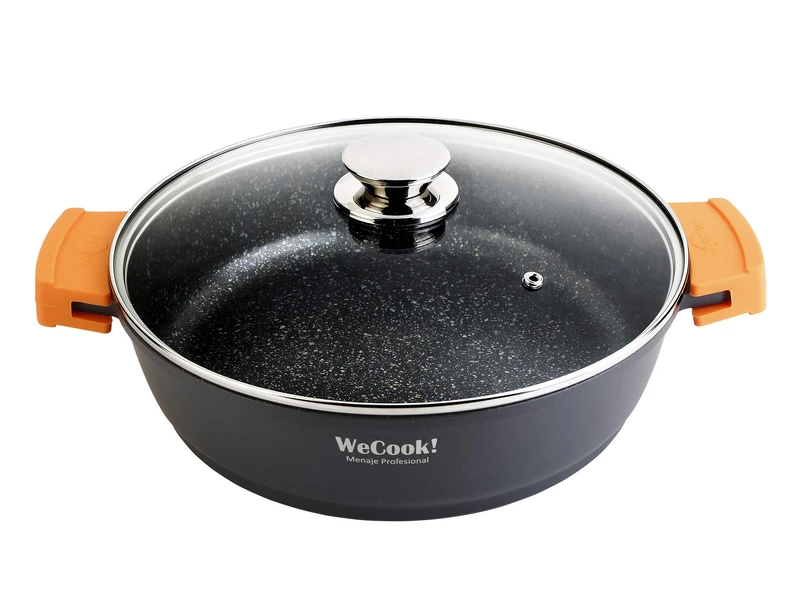 Cazuela Baja de aluminio fundido ECOCHEF, 28 cm.