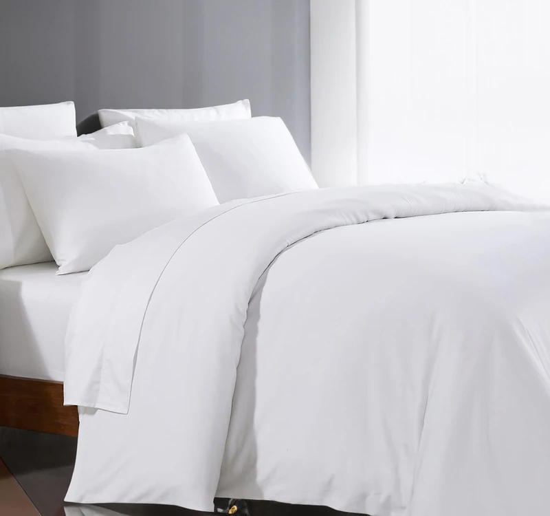 Duvet Cover Oversized King Size 1000 Thread Count 100% Egypitian Cotton 1 Duvet Cover & 2 Pillow Shams Long Staple Quilt Silky Soft, Breathable With Zipper -3 Piece Set for Comforter(White)