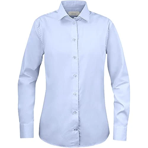 Texstar WS26 Ladies Contemporary Shirt Light Blue Small