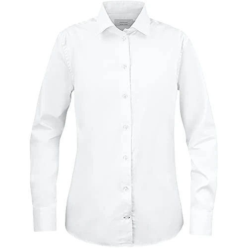 Texstar WOMENS WHITE CONTEMPORARY SHIRT WOMENS WHITE XS