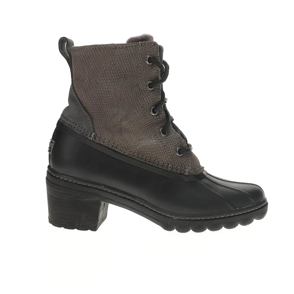 Sperry Women's Saltwater Heel Fashion Boot, Grey, 4 UK