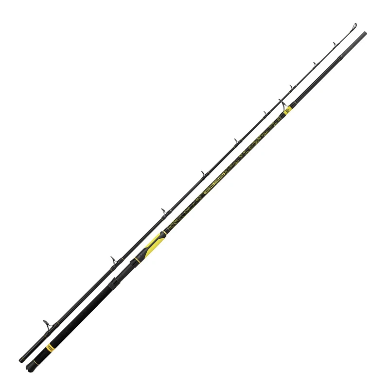 Black Cat Premium Catfish Rod Perfect Passion XH-S Fishing Rod Versatile with IM6 Blank Catfish Fishing in 5 Lengths Black/Yellow 2.40 m